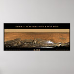 Mars Summit Panorama with Rover Deck Poster