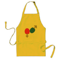 Mars Venus Ping Pong Apron
