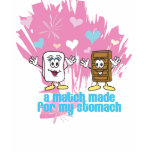 marshmallow + chocolate tee t-shirts