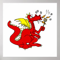 Marshmallow Toasting Dragon