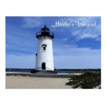 Martha's Vineyard Edgartown Lighthouse Post Card