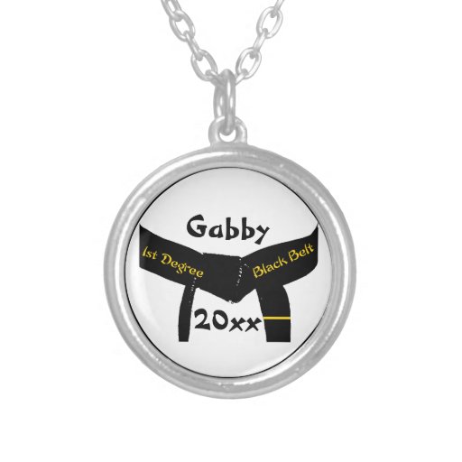 Martial Arts 1st Degree Black Belt Necklace