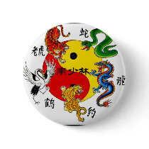 MARTIAL ARTS 5 ANIMALS PIN