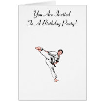 Martial Arts Birthday Card