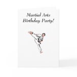 Martial Arts Birthday Party cards