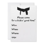 Martial Arts Birthday Party Invitation