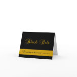 Martial Arts Black Belt Congratulations Card