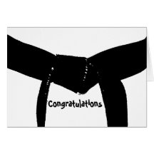 Martial Arts Black Belt Congratulations Card