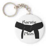 Martial Arts Black Belt Karate Mum Keychain