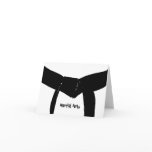 Martial Arts Black Belt Note Card