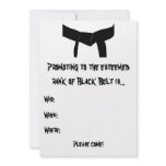 Martial Arts Black Belt Promotion Test Invitation
