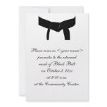 Martial Arts Black Belt Promotion Test Invitation