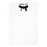 Martial Arts Black Belt Stationery