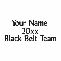 Martial Arts Black Belt Team Polo Shirt