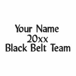 Martial Arts Black Belt Team Polo Shirt embroidered shirts