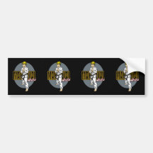 Martial Arts Boy Bumper Sticker