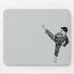 Martial Arts- Boy Kicking mousepads