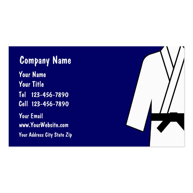 Martial Arts Business Card