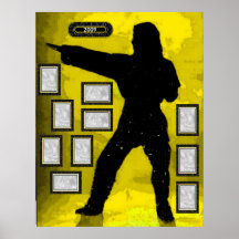Martial Arts Collage 16 Poster