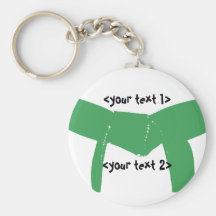 Martial Arts Green Belt Keychain