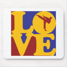 Martial Arts Love Mouse Mat