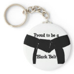 Martial Arts Proud to be a Black Belt Keychain
