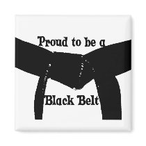 Martial Arts Proud to be a Black Belt Magnet