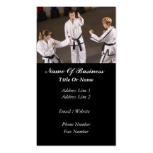 Martial Arts School Business Card