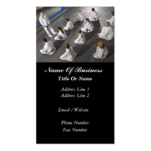 Martial Arts School Business Card