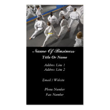 Martial Arts School Business Card