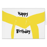 Martial Arts Yellow Belt Birthday Card