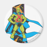 Martian Manhunter & Space Backdrop Fridge Magnets
