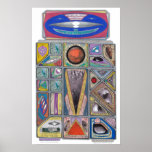 Martian Money Robot Currency Shield Poster