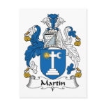 Martin Family Crest postcards