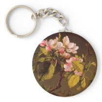 Martin Johnson Heade Apple Blossoms Keychains
