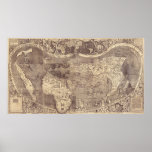 Martin Waldseemuller’s 1507 Vintage World Map posters