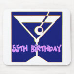 Martini 55th Birthday Gifts Mouse Mat