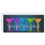 Martini Cocktails Colourful Party Invitation