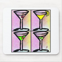MARTINI COLLAGE print by jill Mousepads