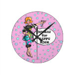 Martini Diva HOORAY FOR HAPPY HOUR WALL CLOCK