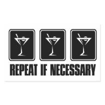 Martini Drink Signs - Repeat if Necessary