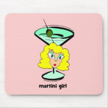 martini girl mousepads