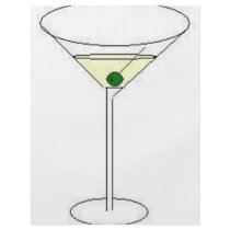 Martini Glass Full Color Flyer