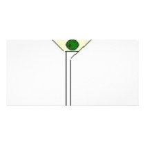 Martini Glass Photo Card Template