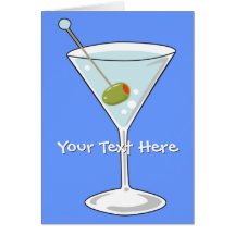 Martini Greeting Card
