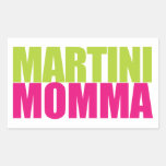 Martini Momma Rectangle Stickers