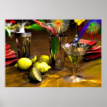 Martini on ice by Lenny Poster