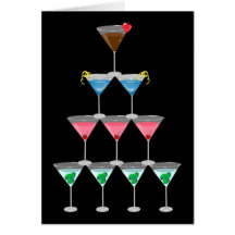 Martini Pyramid Cards
