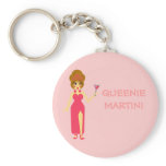 Martini Queen Keychain
