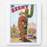 Martini Szeny ~ Vintage Cowboy Wonder Magic Act Mousemats